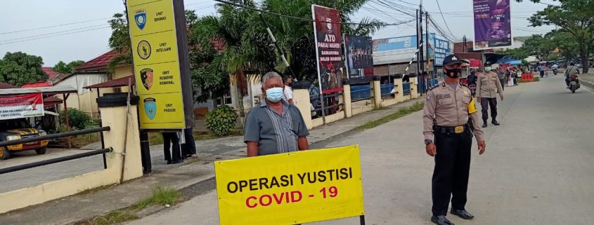 Kapolsek Samarinda Seberang Kompol Made Anwara SH kembali terjunkan personilnya gelar Operasi Yustisi Covid-19