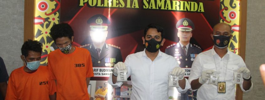 Sabu 1 Kg Diedarkan di Balikpapan, Polresta Samarinda Ringkus Pelaku di Jembatan Mahkota II